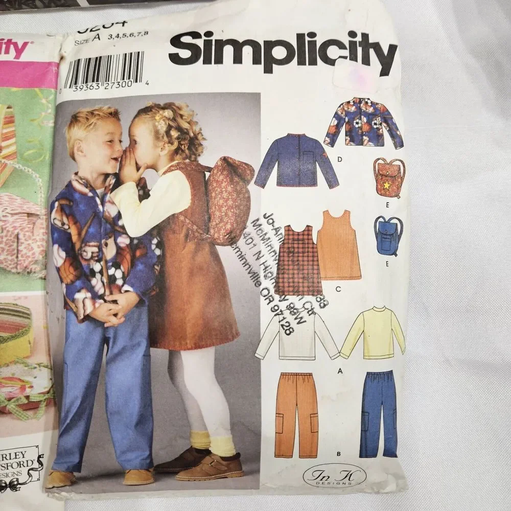 6 Vintage Patterns Diy Butterwick‎ Animal Pillow Simplicity Mccalls Crafts NIB